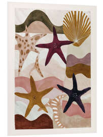 Hartschaumbild Seesterne und Formen