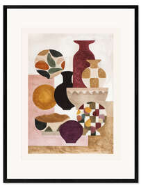 Gerahmter Kunstdruck Stillleben im Gleichgewicht