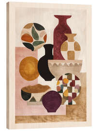 Holzbild Stillleben im Gleichgewicht