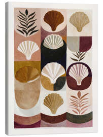 Leinwandbild Muscheln und Formen