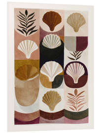 Hartschaumbild Muscheln und Formen