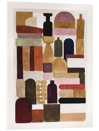 Acrylglasbild Stillleben mit Büchern