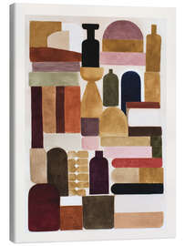 Leinwandbild Stillleben mit Büchern