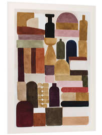 Hartschaumbild Stillleben mit Büchern