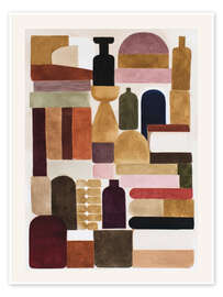 Wandbild Stillleben mit Büchern - ThingDesign