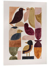 Acrylglasbild Stillleben mit Vögeln