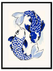 Gerahmter Kunstdruck Fluide Harmonie