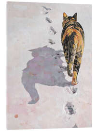 Acrylglasbild Pfoten des Winters - DejaReve