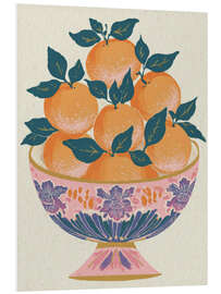 Hartschaumbild Schale mit Mandarinen - DejaReve