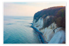 Wandbild Kreidefelsen im Abendlicht - Martin Wasilewski