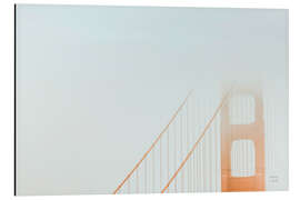 Alubild Golden Gate Brücke im Nebel - Nathan Larson