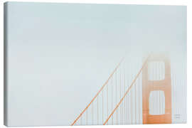 Leinwandbild Golden Gate Brücke im Nebel - Nathan Larson