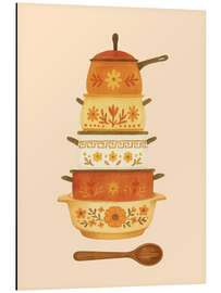 Alubild Stapel von schicken Kochtöpfen - Tori Taika