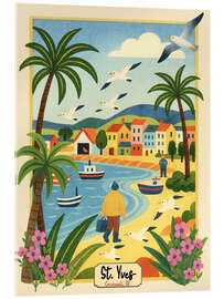 Acrylglasbild St. Yves Reiseplakat - Tori Taika