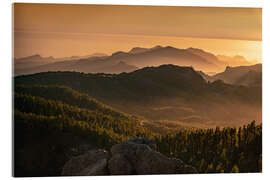 Acrylglasbild Gran Canaria: Pinienwälder am Pico de las Nieves - Sven Hilscher