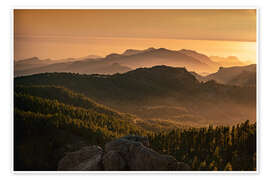 Wandbild Gran Canaria: Pinienwälder am Pico de las Nieves - Sven Hilscher