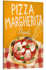 Tableau en aluminium Pizza Margherita, Napoli - Marco Marella
