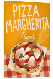Hartschaumbild Pizza Margherita, Napoli - Marco Marella