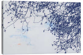 Leinwandbild Zweige in Blau - Deborah Revell