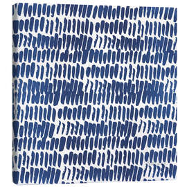 Leinwandbild Indigo-Blütenblätter