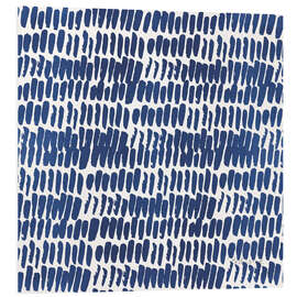 Hartschaumbild Indigo-Blütenblätter