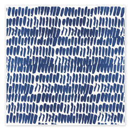 Wandbild Indigo-Blütenblätter - Beth Grove
