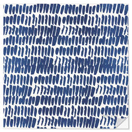 Wandsticker Indigo-Blütenblätter