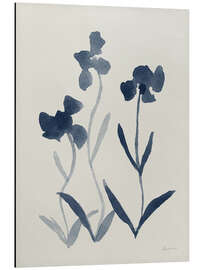 Alubild Blaue Blumen I - Pamela Munger
