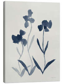 Leinwandbild Blaue Blumen I