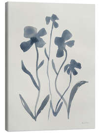 Leinwandbild Blaue Blumen II - Pamela Munger