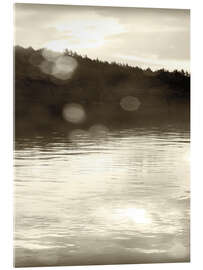 Acrylglasbild Abendstimmung am See I - Sue Schlabach