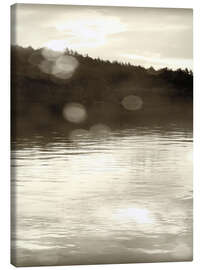 Leinwandbild Abendstimmung am See I - Sue Schlabach