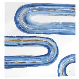 Tableau en verre acrylique Gilded Rainbow V - Chris Paschke