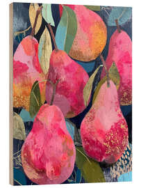 Holzbild Blush Birnen - DejaReve