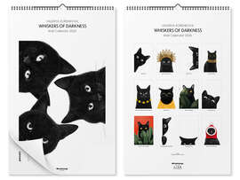 Wandkalender Whiskers Of Darkness - Wall Calendar 2026 - Valeriya Korenkova