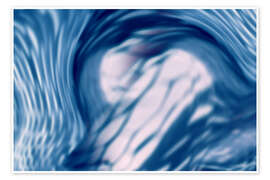 Wandbild Komposition aus Wasser und Licht - Art Couture