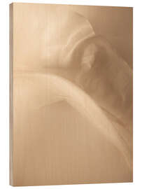 Holzbild Unter der Bettdecke - Art Couture