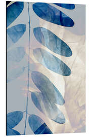 Magnettafel Blaue Blätter