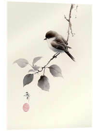 Tableau en verre acrylique Resting Sparrow - Softlight Boutique