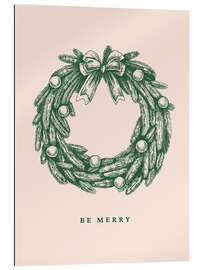 Gallery Print Be merry - Weihnachtskranz