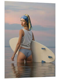 Hartschaumbild Surfing Pearl