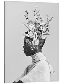 Alubild Bloom in White - Frank Moth