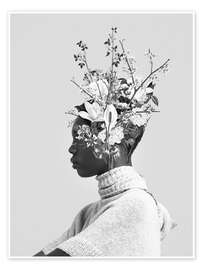 Wandbild Bloom in White - Frank Moth