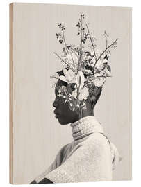 Holzbild Bloom in White - Frank Moth