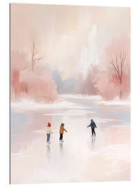 Gallery Print Kinder laufen Schlittschuh