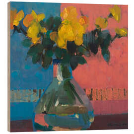 Holzbild Yellow Roses - Elena Zolotnitsky