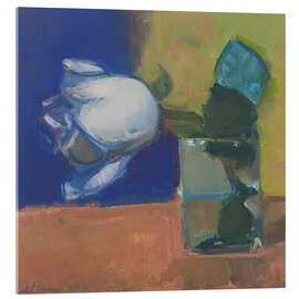 Acrylglasbild White Rose - Elena Zolotnitsky