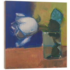 Holzbild White Rose - Elena Zolotnitsky