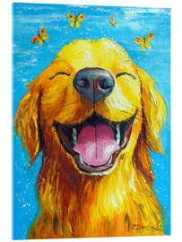 Acrylglasbild Lächelnder Hund - Olha Darchuk
