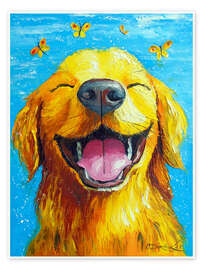 Poster Lächelnder Hund